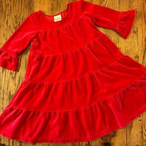 Hanna Anderson Red Velvet girls Dress